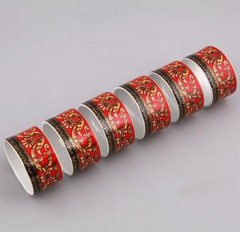 Набор колец для салфеток Leander Сабина Версаче, Красная лента 6шт. 02164611-B979