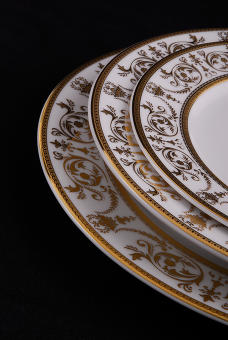 Набор тарелок Leander 6 персон 18 предметов Сабина Золотой орнамент 02160129-1373