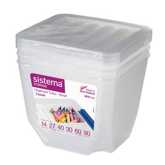 Набор контейнеров-органайзеров Sistema "Storage" 1,3 л, 3шт. 70013