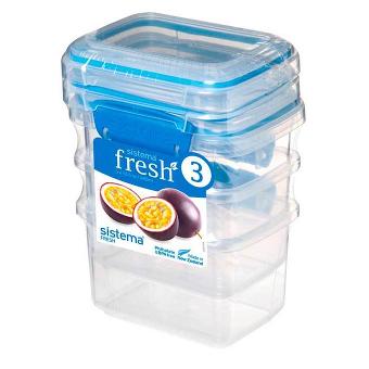Набор пищевых контейнеров Sistema "Fresh" 400мл, 3шт. 921543