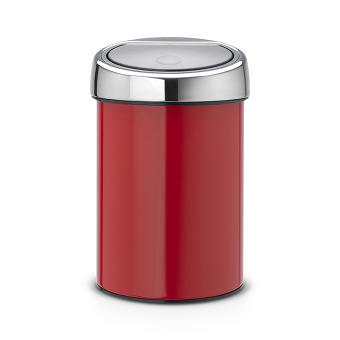 Ведро (бак) для мусора Brabantia TOUCH BIN, пламенно-красный, 3 л
