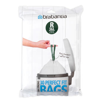 Мешки для мусора Brabantia PerfectFit размер R (36 л), упаковка-диспенсер, 30 шт. 115646