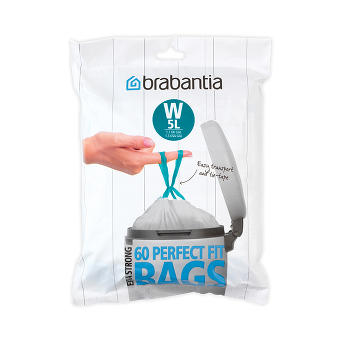 Мешки для мусора Brabantia PerfectFit размер W (5 л), упаковка-диспенсер, 60 шт. 116827